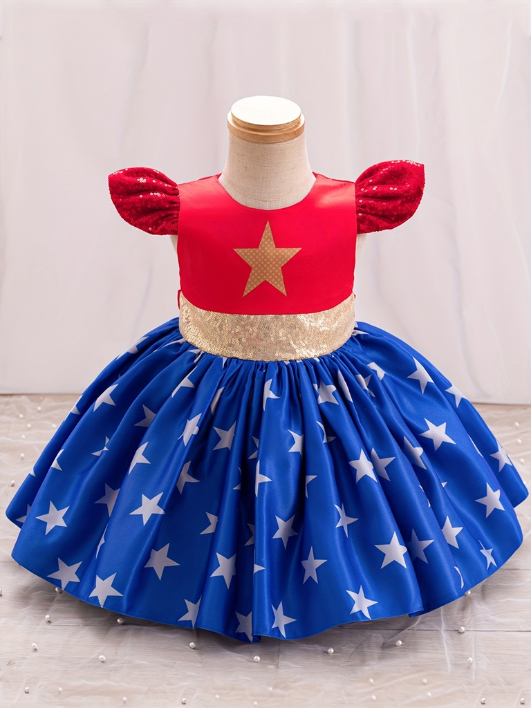 Vestido de super heroína niña