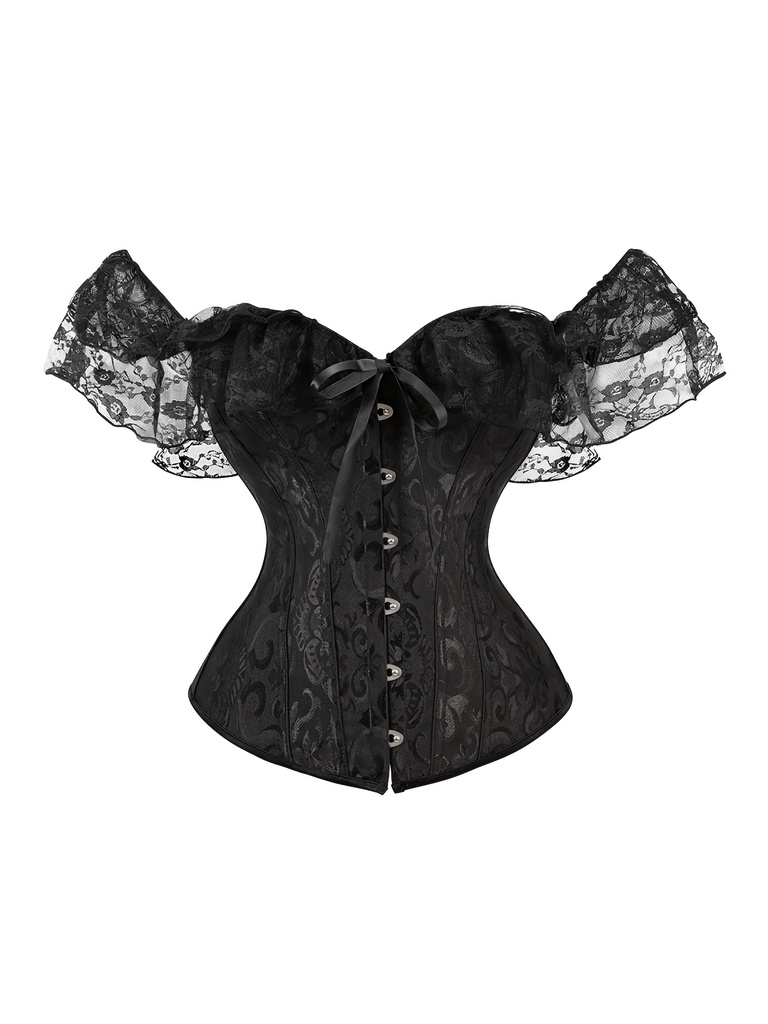 Blusa vintage sin mangas con corsé