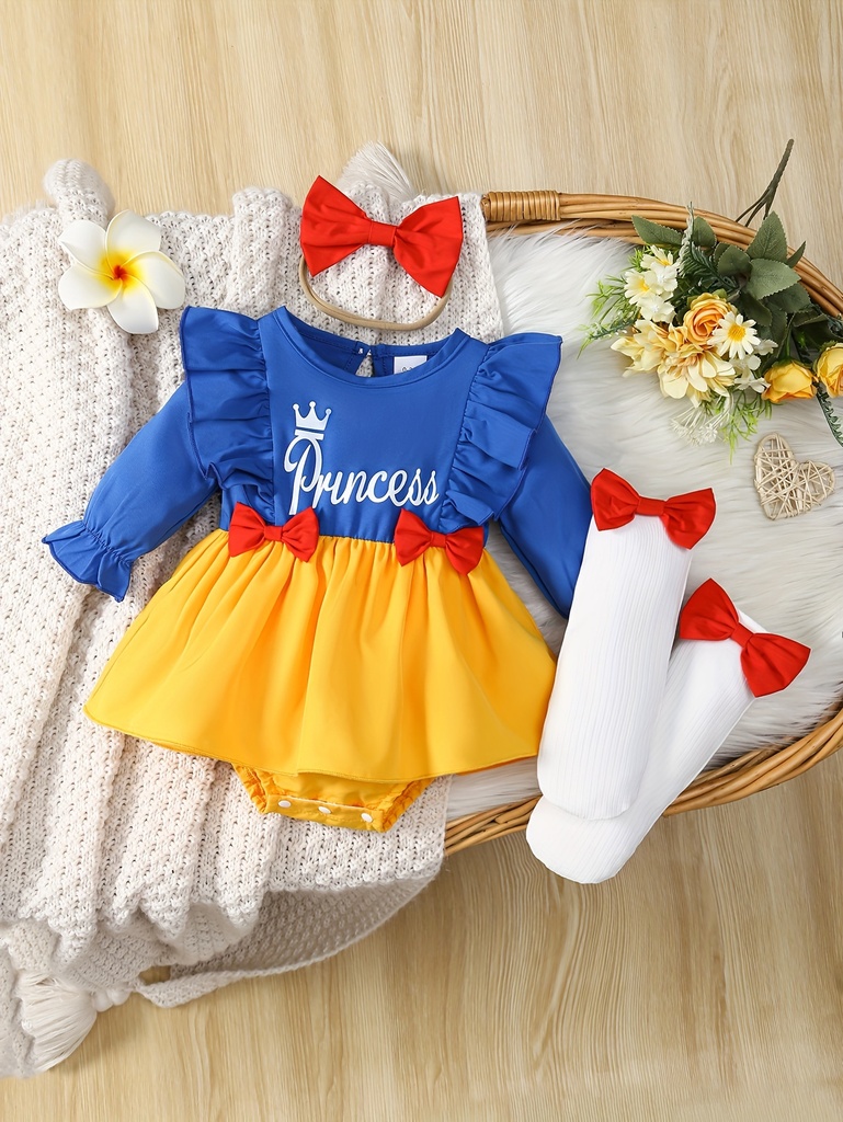 Conjunto de 3 Piezas de Vestido de Princesa