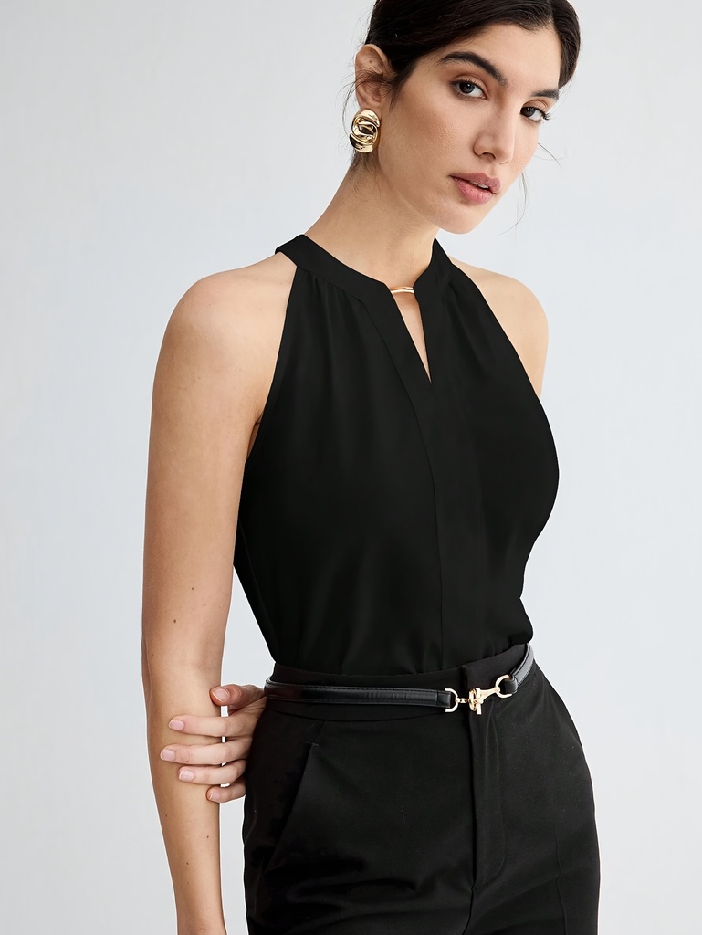 Blusa elegante sin mangas 