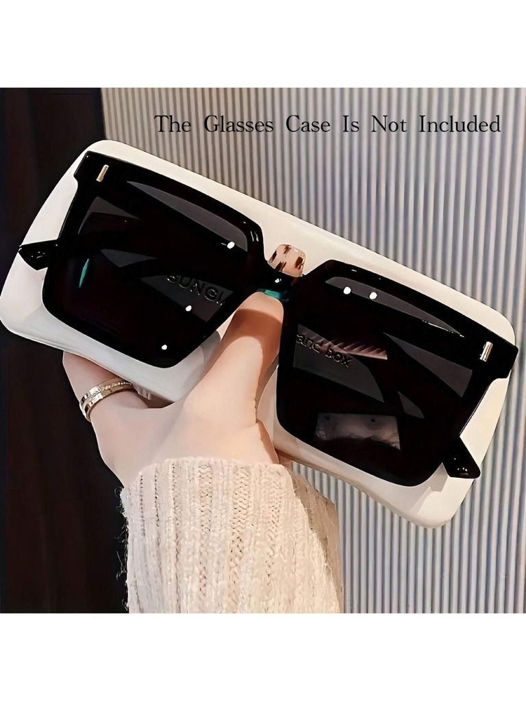 Gafas de sol con marco grande de moda para hombres y mujeres, adecuadas para conducir, vacaciones al aire libre y deportes. Regalo ideal y accesorio para la playa