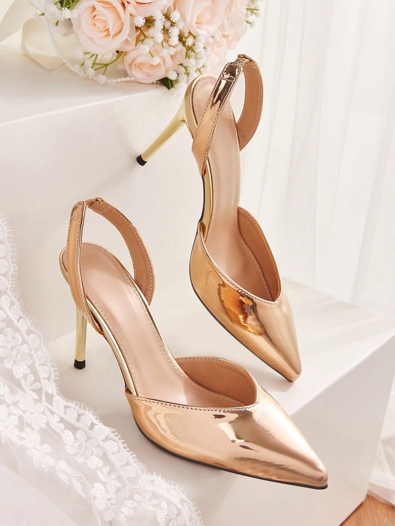 CUCCOO HITCHD Zapatos de vestir de tacón alto con punta afilada para mujer para fiestas/banquetes