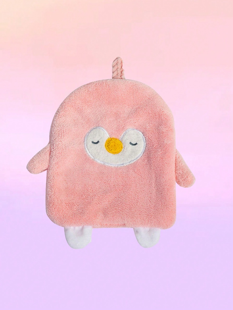 1 Pieza Toalla De Mano Linda Y Creativa Para Colgar De Franela De Coral, Engrosada, Súper Absorbente, De Uso Doméstico