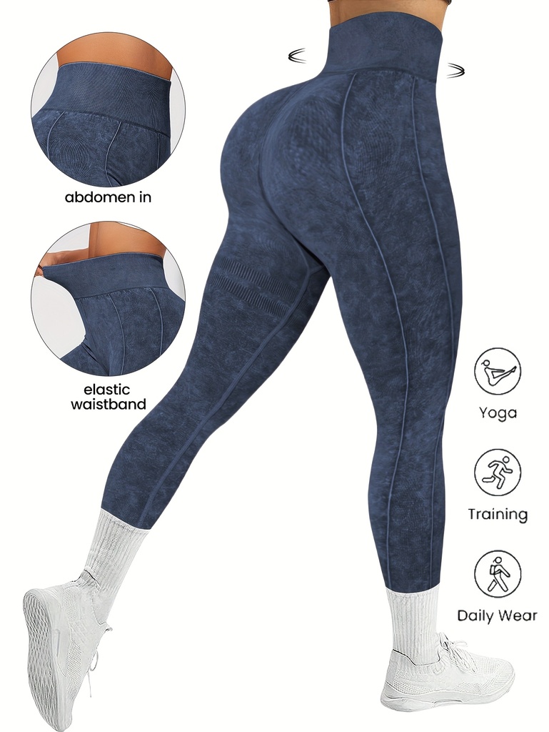 Pantalones de yoga de cintura alta para mujer, antideslizantes, que levantan el trasero y controlan la barriga, leggings de entrenamiento, pantalones de gimnasio elásticos y de secado rápido para correr, ropa deportiva casual y de fitness para todas las estaciones (grip antideslizante), cinturón de cintura alta
