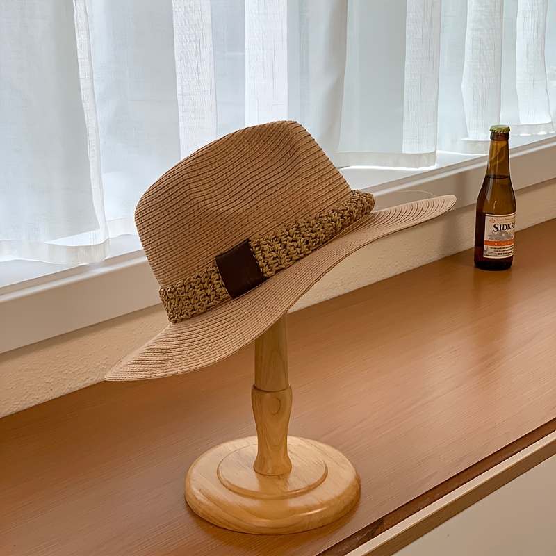 Sombrero de sol jazz retro francés británico para exteriores y moda de playa de verano