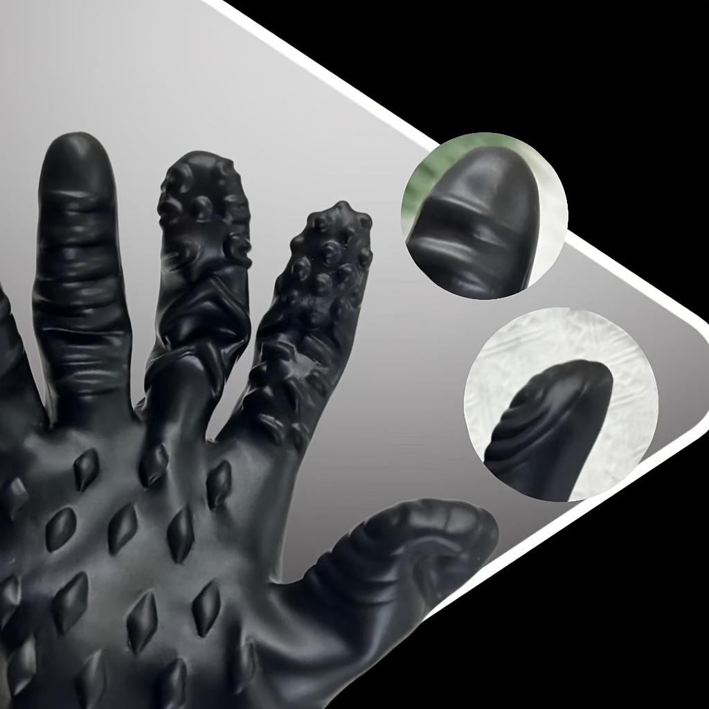 1pc Guante de Accesorio Sensual para Mujer con Múltiples Diseños de Textura, Funciones de Masaje, Duradero, Juego Sensorial, Texturizado, Suave al Tacto y Exploración Sensorial