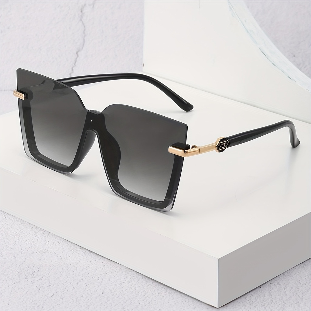 1 par de gafas de moda cuadradas para mujer, ideales para uso diario