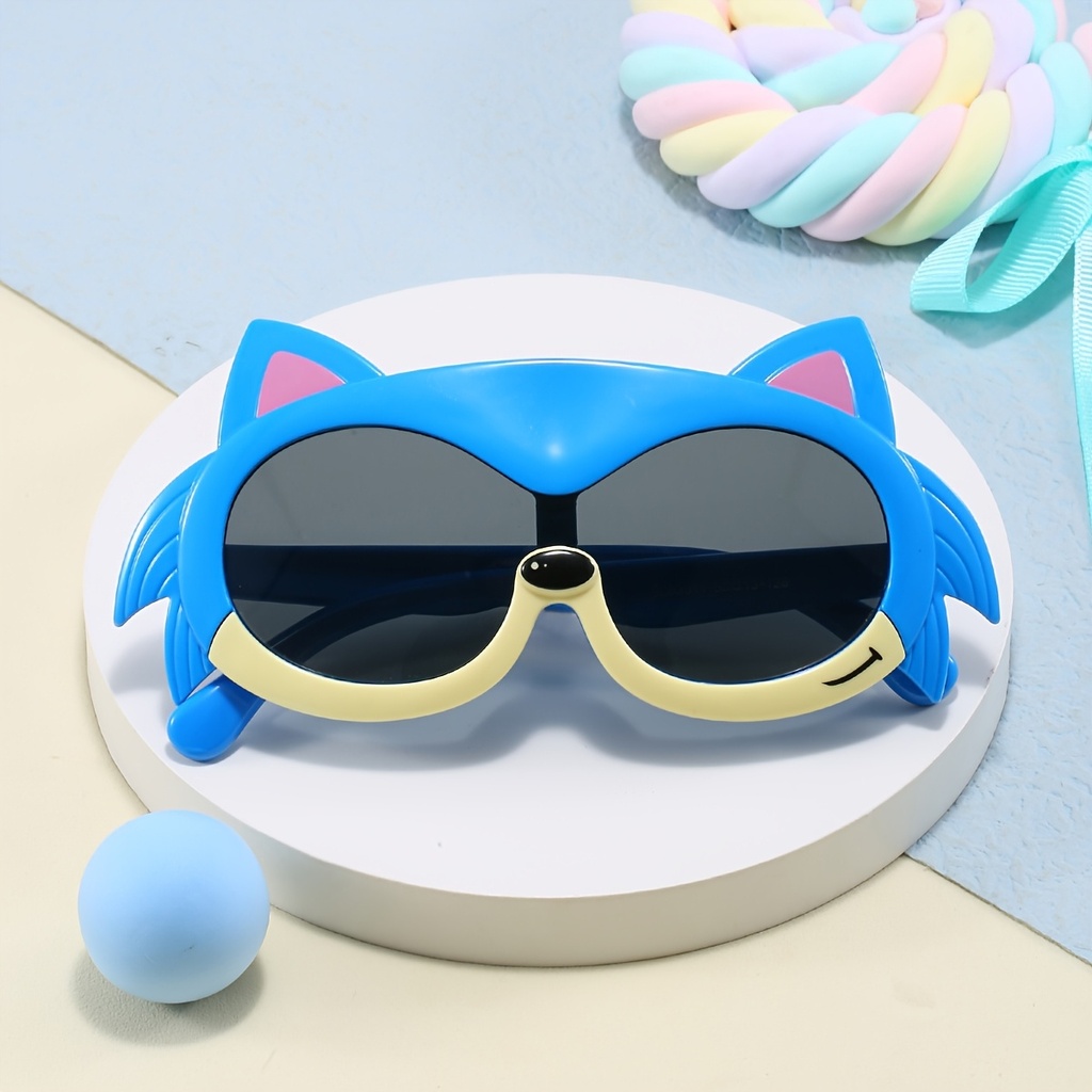 lentes adorables con forma de erizo de dibujos animados