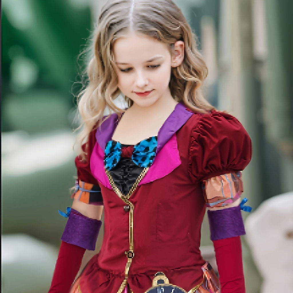 Vestido para Niñas. Conjunto Estiloso Ideal para Halloween y Actuaciones