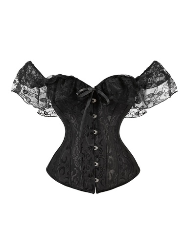 [17596461623208] Blusa vintage sin mangas con corsé