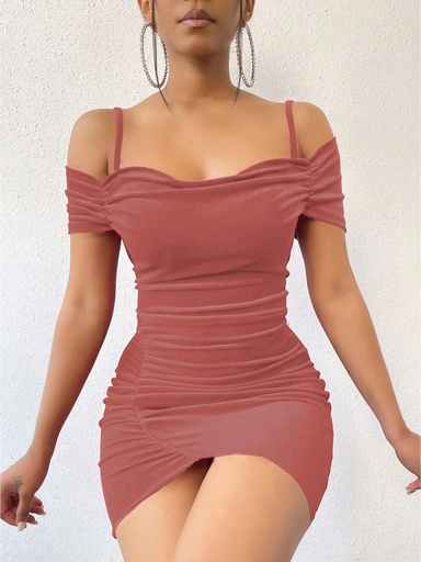 [sz2405155535074151] SHEIN Privé Vestido ceñido de mujer con tirantes spaghetti y diseño ajustado para el verano