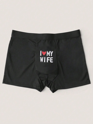 [si2401293515582160] Shorts Para Hombre Con Patrón Creativo De Gráficos Y Letras Impresas, Estilo Delgado Y Sexy De Bóxer, Alta Elasticidad Y Transpirable