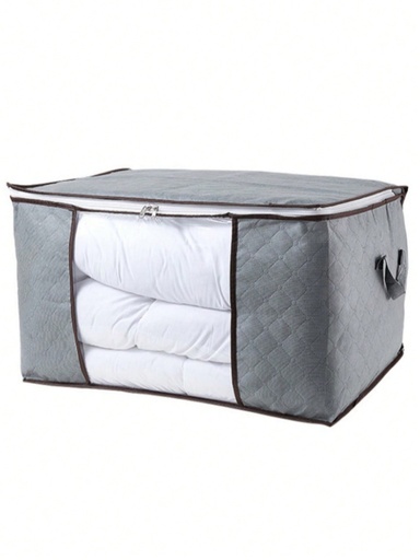 1 pieza Bolsa de almacenamiento de gran capacidad, bolsa de almacenamiento de edredón no tejida, bolsa de almacenamiento y transporte de edredón, bolsa de almacenamiento de ropa y equipaje, para almacenamiento y organización estacional, decoraciones de otoño, decoración de fiestas, decoración de habitaciones, decoración del hogar, decoración de dormitorios