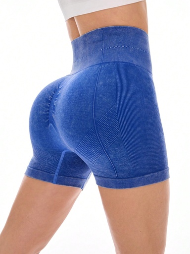 [st2406022198802007] SHEIN Sport Gameset Shorts deportivos sin costuras de gran elasticidad para el verano