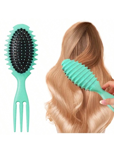 [sb2407057111657775] Cepillo rizado, cepillo de estilo definido y ondulado, cepillo definidor de rizo para cabello natural 4c, cepillo de cerdas para cabello rizado, peineta de estilo, para dar forma a los rizos en mujeres y hombres con menos tracción