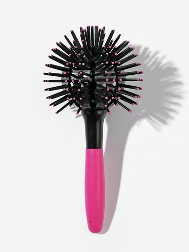 [sb2111279110711704] Cepillo para el cabello redondo para uso en seco y húmedo 1 pieza Grande Plástico Divertido Redondo Cepillo para el cabello antideslizante de doble uso / Peine para peinar el cabello, Cepillo para el cabello / Peine para el cabello Black Friday,herramientas para el cabello