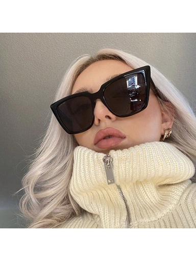 [sc2403289964835147] Nueva llegada de gafas de sol con marco grande de ojo de gato de moda para mujer en color transparente, con protección solar para viajes al aire libre, playa y otros accesorios