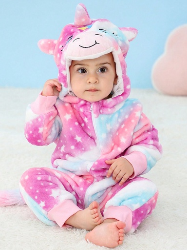 [sa2310244715294252] Unicornio De Franela Para Niños Con Patrón De Cielo Estrellado