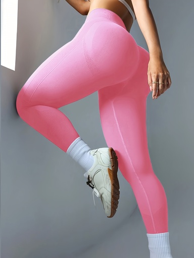 [17604136586560] Leggings Deportivos Blancos de Cintura Alta para Mujer - Pantalones de Entrenamiento de Nylon Elástico con Cinturilla Ajustable, Ideales para Gimnasio, Yoga y Deporte al Aire Libre en Todas las Estaciones, Lavables a Máquina con Control Abdominal