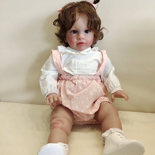 [17592301105227] Muñeca reborn Icradle de 66.04 cm, realista y suave al tacto con arte en piel 3D, incluye ropa y accesorios, regalo perfecto para cumpleaños, Navidad y Pascua, accesorios para muñecas reborn