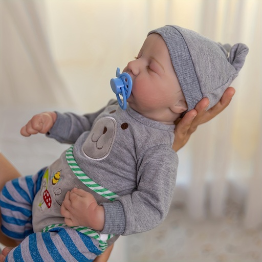 [17592296892827] Muñeca Reborn de Tela de 18 Pulgadas/45.72 cm, Bebé Recién Nacido Durmiendo, Regalo de Cumpleaños Encantador para Niños y Niñas
