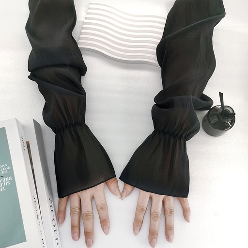 [17594551845750] Mangas de brazo ultrafinas para mujer, ligeras y transpirables para playa, ciclismo, senderismo, uso diario, perfectas para outfits de primavera/verano, diseño minimalista, textura suave, actividades al aire libre