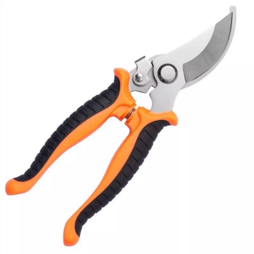 [17607194119381] 1 tijera de podar profesional, equipada con mangos ergonómicos antideslizantes y cuchillas mate precisas - Operación jardinería que ahorra esfuerzo, apta para ramitas frutales e flores. Diseño moderno sin baterías; Tija extra larga, herramienta ágil en el cuidado del hogar, ¡Ideal!