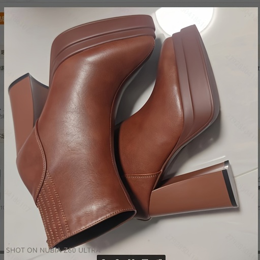 [91895657200500] Botines, Botas de tacón alto, Atuendo casual, Botas de plataforma de moda, Zapatos de mujer