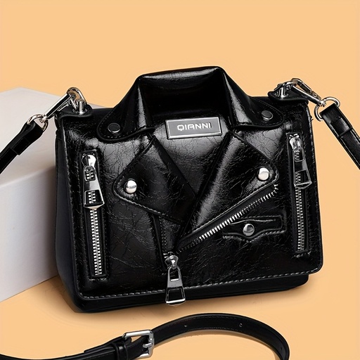 [17593512690419] Nueva Bolso de Solapa para Motocicleta, Elegante y Moderno, Bolso de Chaqueta de Moda, Bolso de Ropa y Bolso Cruzado de Hombro.