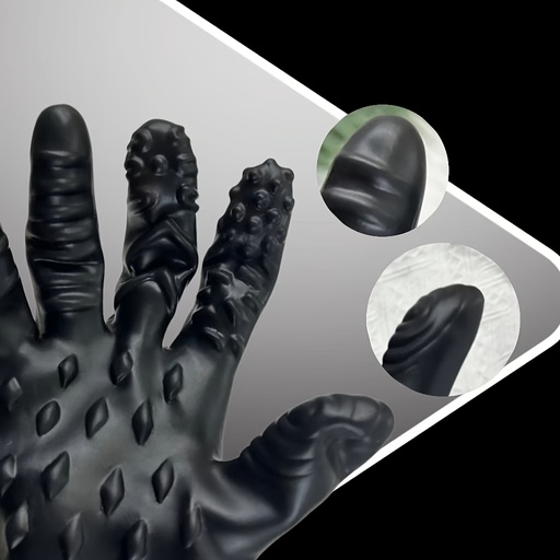 [17616992463000] 1pc Guante de Accesorio Sensual para Mujer con Múltiples Diseños de Textura, Funciones de Masaje, Duradero, Juego Sensorial, Texturizado, Suave al Tacto y Exploración Sensorial