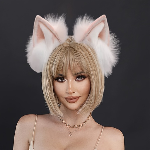 [17607790860435] Nick Fox Diadema de Orejas de Zorro de Imitación, un Lindo Accesorio para el Cabello con Orejas de Zorro Peludo, Diadema de Orejas Realista, Perfecta para Halloween y Otras Festividades de Cumpleaños, Personajes de Anime, Disfraces de Carnaval y Fiestas de Cosplay, Accesorios para la Cabeza, Aros para el Cabello para Elfos