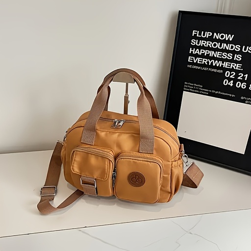 [17601803210696] Nueva Bolso de Hombro Multicapa de Gran Capacidad para Mujer, Bolso Cruzado con Correa Ajustable, Adecuado para Compras Diarias, Viajes y Almacenamiento de Artículos.