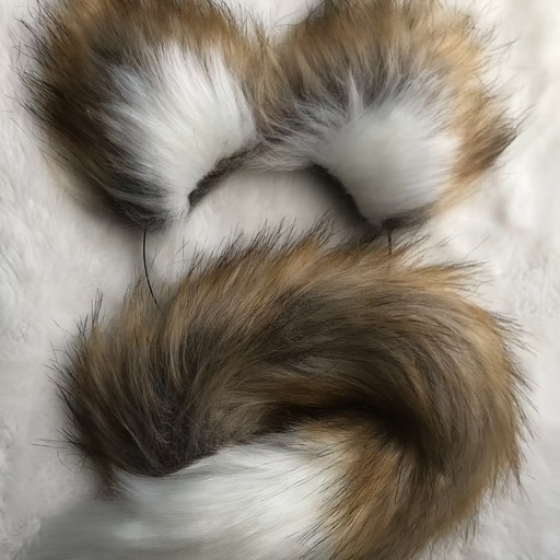 [104376832161794] 1 SETS Adiciones de Cola de Zorro para Mujer | Disfraz de Fibra Lindo para Navidad, Día de San Valentín, Juegos de Fiesta - Lavar a Mano o Limpiar en Seco, No Necesita Electricidad