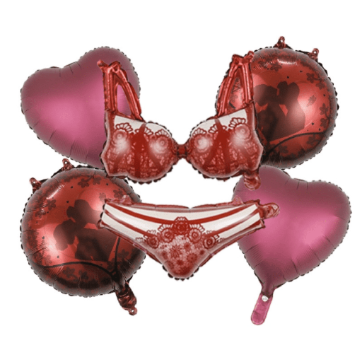 [17592582479670] 6 piezas de elegantes bombas de algodón negras y blancas con encaje de bikini de aluminio - Autoadhesivas, perfectas para el día de San Valentín, la playa y las decoraciones de fiesta, bombas de fiesta | Bombas elegantes | Bombas autoadhesivas