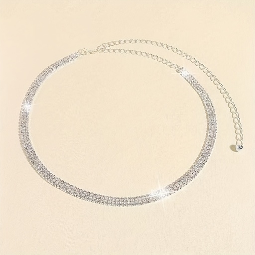 [17613449860136] 1pc Nueva Cadena de Cintura para Mujer con Incrustaciones de Estrás, Metal con Incrustaciones de Estrás, Brillante y Llamativa, Cinturón Decorativo Versátil y de Moda Sencilla, Combina con Camisas Largas, Vestidos, Ideal para Uso Diario, Conjunto de Fiesta,Ropa de Noche,Cadena de Cintura Estilosa