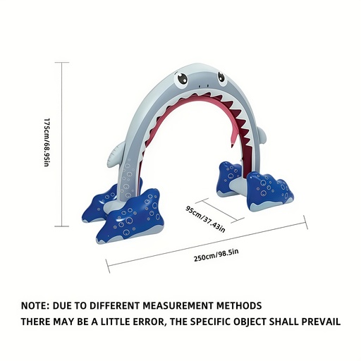 [17602188184320] Decoraciones inflables para festivales al aire libre son imprescindibles! Arco de regadera de PVC duradero para patio trasero, césped y fiestas en la piscina, decoración inflable de diversión estival 250cm*175cm