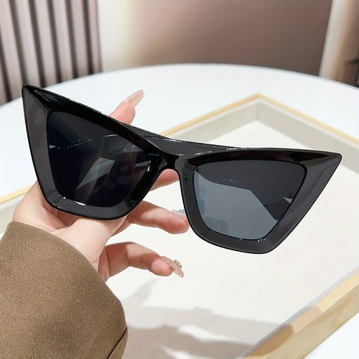 [17593878836534] Gafas Redondas de Estilo Cat-Eye Sobredimensionadas - Montura Grande Vintage Retro, Ideales para Uso Diario y Eventos Especiales - Gafas Decorativas
