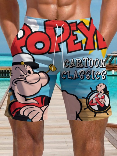 [17601158714781] Shorts de Playa para Hombre con Estampado 3D