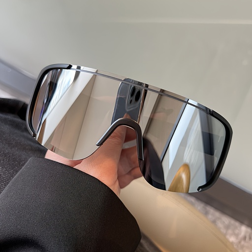 [17605704683617] Gafas de montura semianillada de gran tamaño y moda, aptas para ocasiones casuales y formales, estilo unisex.