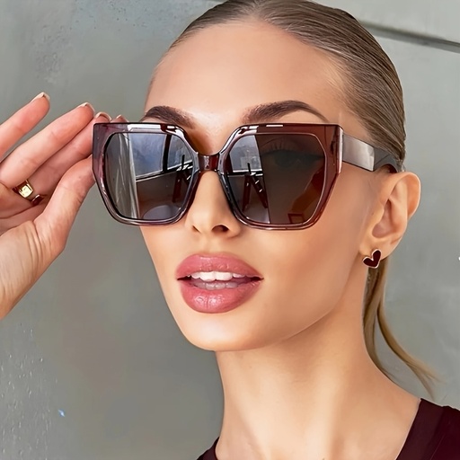 [17602659637566] Gafas de Marco Redondo Retro para Mujer Talla Grande - Camiseta de Té No Vintage, Lentes Ligeros para Uso Diario y Formal en Fiestas, Oficina y Conjuntos - Accesorios Retro Elegantes