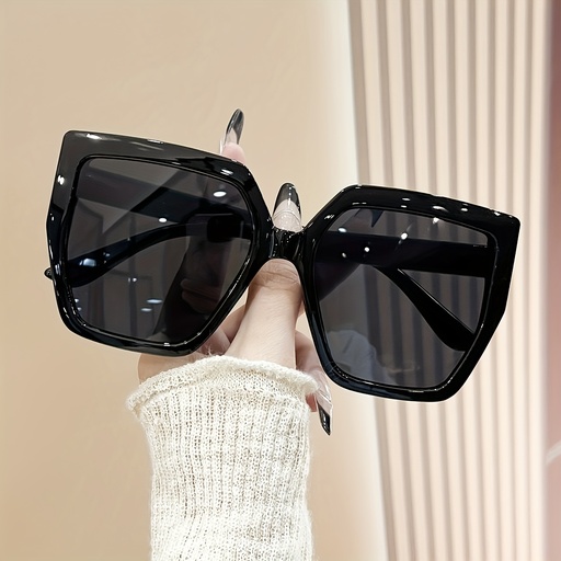 [17592454553603] Una pieza de gafas cuadradas de gran tamaño para hombres y mujeres, con un diseño retro de leopardo, perfectas para fiestas.